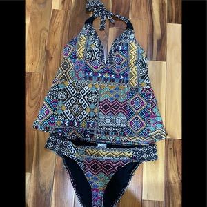 Tankini bathing suit.